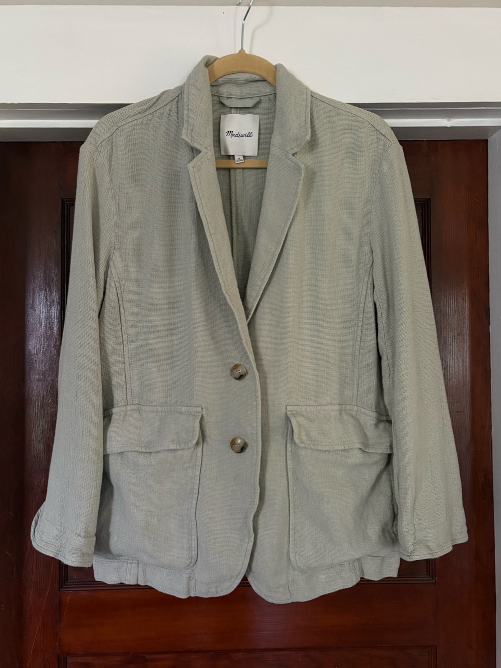 Madewell Light Gray/Sage Blazer